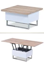 Des tables basses transformables laquées blanc, noir, gris, rouge, jaune, vert et bleu vous faites le plein d'idées et choisissez la table basse transformable en table de salle à manger qui vous. 11 Tables Basses Relevables Pour Optimiser L Espace Du Salon Table Basse Transformable Table Basse Relevable Table Basse