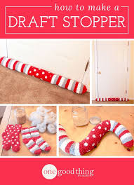 How To Make A Draft Stopper Out Of Socks One Good Thing By Jillee Draft Stopper Diy Draft Stopper Fun To Be One