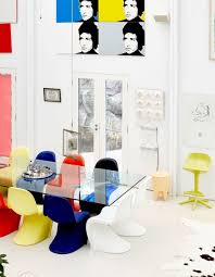 From Bungalow To Architectural Wonder The Design Files Australia S Most Popular Design Blog Shabby Chic Table And Chairs Panton Chair Dining Dining Room Chairs Ikea