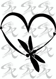 Download Vector Dragonfly Heart Love Clipart Valentines Svg Dxf Ai Png Eps Jpg Download Silhouette Graphical Image Valentines Svg Dragonfly Clip Art