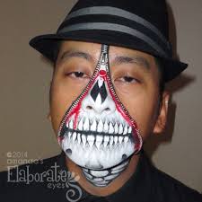 Amanda S Elaborate Eyes Face Body Painting Eye Face Painting Face Zipper Face