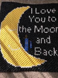 Buy the selected items together. I Love You To The Moon And Back Baby Afghan C2c Crochet Pattern
