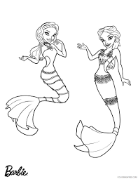 The pdf is easy and quick to download so the kids will be happily coloring, in just a few minutes. Barbie Mermaid Coloring Pages Barbie Mermaids Printable 2021 0660 Coloring4free Coloring4free Com