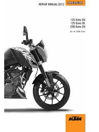 Maybe you would like to learn more about one of these? Ktm Duke 125 200 2012 Workshop Repair Manual Esportes
