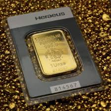 Mark, the weight, fineness and a unique serial number. Germany Heraeus 1 Oz 31 1 Grams 999 Gold Gold Bars In Catawiki