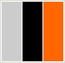 More images for what colors go good with orange and black » Colorcombo10 With Hex Colors Cccccc 000000 Ff6600 Black Color Palette Orange Color Schemes Grey Color Scheme