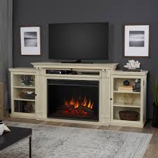 Black And White Fireplace Tv Stand Real Flame Tracey Grand 84 In Electric Fireplace Tv Stand Entertainment Center In Distressed White 8720e Dsw Electric Fireplace Entertainment Center Fireplace Tv Stand White Fireplace