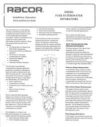 racor diesel fuel filter