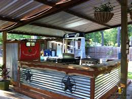 Awesome Outdoor Bar And Grill Area Under Protective Shed Roof By Kirk L Outdoor Bar And Grill Rustic Outdoor Bar Backyard Bar