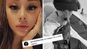 Ariana Grande Posts Rare Intimate Snap Kissing Boyfriend Dalton Gomez