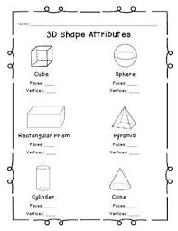 3d Shape Attributes Shapes Worksheet Kindergarten Studying Math Eureka Math Kindergarten