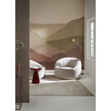 fotobehang landschap dessin 112113 kopen retro behang karwei fauteuil karwei zitzak vloerkleed beige