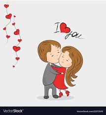 Love Couple Royalty Free Vector Image Vectorstock Vector Free Love Images Love Couple