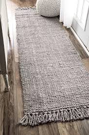 Amazon Com Black White Runner Rug Farmhouse Rugs Rustic Flooring Trendy Farmhouse Kitchen