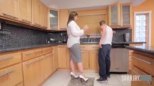 Stacked Wife Sara Jay Milks Her Plumbers Hard Cock In The Kitchen! -  XNXX.COM