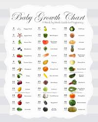 34 Accurate Baby Size Chart Week By Week