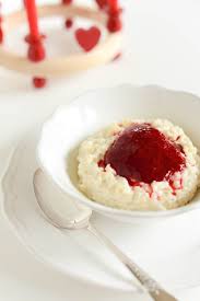Riskrem With Raspberries Sweet Recipes Desserts Raspberry Sauce Raspberry Sauce Recipe