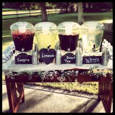 Beverage Table Rustic Wedding Barn Wedding Vintage Wedding For More Wedding Tips A Wedding Backyard Reception Diy Wedding Reception Wedding Reception Food