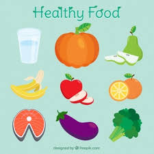 Vegetables, fruits, nuts, berries and mushrooms, parsley, spices. Free Vector Healthy Foods For Good Nutrition