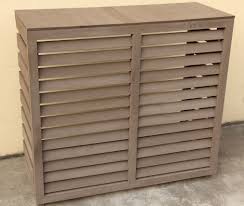 100*90*37.5cm,120*90*37.5cm,85*86*35cm,110 air conditioner decorative pvc line cover kit. Charcoal Grey Slat Pvc Outdoor Air Conditioner Cover Buy Decorative Air Conditioner Cover Cheap Air Conditioner Cover Outdoor Air Conditioner Cover Product On Alibaba Com