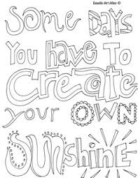 These quote coloring pages are so much fun. Inspirational Quote Coloring Pages Doodle Art Alley