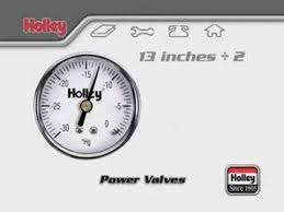 holley power valve tuning tips