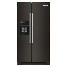He suggested defrosting and keeping fingers crossed. Kitchenaid 19 8 Cu Ft Side By Side Refrigerator In Black Stainless Steel With Print Shield Counter Depth Krsc700hbs The Home Depot