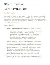 Landlords hire property managers for a number of reasons. Crm Administrator Job Description