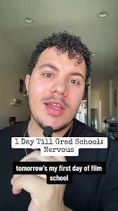 1st day of Film school is tomorrow and im kind of neevous #filmschool  #firstdaylfschool #gradschool #cinematography #cinematographer #vlog