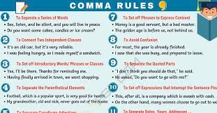 We did not find results for: Comma When To Use A Comma With Important Comma Rules 7esl