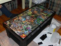Comic Book Table Diy Table Top Diy Table Resin Table Top