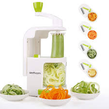 Which blade for zucchini noodles. Sedhoom 4 Blade Spiralizer Vegetable Slicer Zucchini Spaghetti Maker Vertical Crank Spiralizer Noodle Maker Veggie Pasta Maker For Low Carb Paleo Gluten Free Meals Warm White Buy Online In Bahamas At Bahamas Desertcart Com Productid