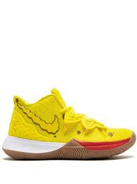 If nautical nonsense be something you wish, kyrie irving has a pair of shoes to sell you. Nike Kyrie 5 Spongebob Sneakers Farfetch