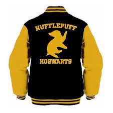 Hufflepuff Hogwarts Unisex Varsity Jacket Harry Potter Harry Potter Outfits Hufflepuff Outfit Hufflepuff