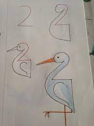 Drawing from memory or imagination, and develop your own imaginative art. Kid Friendly Drawings That Are Made With Numbers As A Base