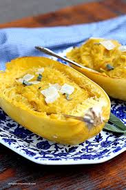 Spaghetti Squash Pasta With Creamy Butternut Squash Sauce Recipe Butternut Squash Sauce Squash Pasta Spaghetti Squash Pasta