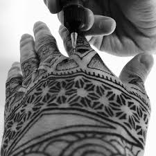Maybe you would like to learn more about one of these? Black Jag Geometric Hand Tattoo Geometricart Facebook