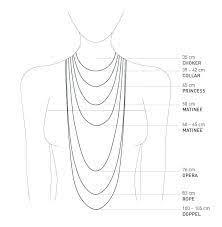 How is necklace length measured? Size Guide Jasmina Jovy Jewelry