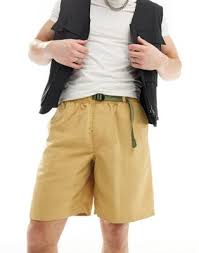 FhyzicsShops | Vans yt ward checkered vn0a38j9pvj | Vans Range nylon loose  shorts in light tan