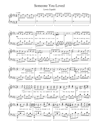 I let my guard down. Someone You Loved Lewis Capaldi Sheet Music For Piano Solo Musescore Com