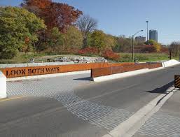 Pottery Road Bicycle And Pedestrian Crossing Toronto Canada Plant Architect Pedestrian Crossing Landscape Architecture Landscape Architect