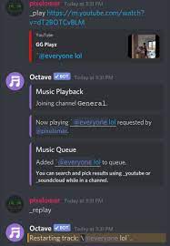 Search songs by title, artist or link. Replay Command Can Be Used To Ping Everyone Issue 60 Stardust Discord Octave Github