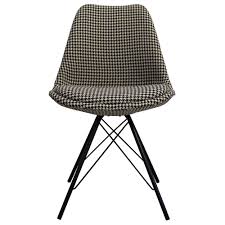 Cb casabella 4 pack removable elegant chair seat pads for home dining room kitchen office garden patio 38x38cm ivory chairpads seatpads with ties. Houndstooth Fabric Dsr Inspired Modern Dining Chair From Only Home