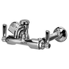 wall mount service sink faucet with 2 1