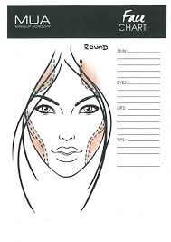Round Face Chart Contouring Makeup Muatips Face