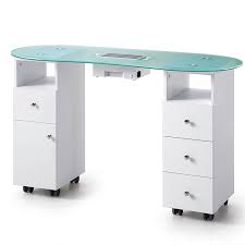 Nail Table With Dust Collector Manicure Table Nail Salon Decor Nail Salon Interior Design