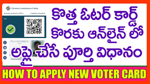 How To Apply New Voter Id Card Online In Telugu 2019-2020 - Nvsp Form 6 New Voter  Card Registration - Youtube