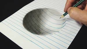 (you can also copy and enlarge my. 3d Drawing For Kids Adults How To Draw Concave Surface With Pencil Drawing Videos For Kids Drawing For Kids Learn Art