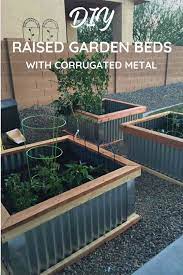 Raised garden beds are either installed right on top of the ground for permanent placement or are raised troughs that can be picked up and moved. How To Make Diy Raised Garden Beds With Corrugated Metal