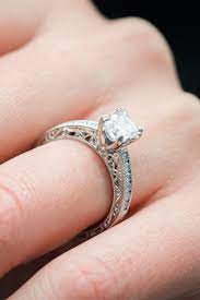 Vintage Channel Set Diamond Engagement Ring In 2020 Diamond Engagement Rings Vintage Beautiful Engagement Rings Vintage Channel Set Diamond Engagement Ring